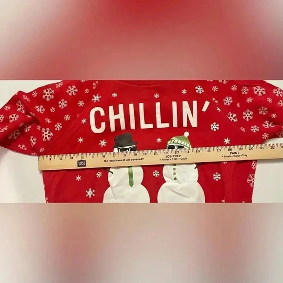 Freeze Christmas Sweatshirt Chillin With My Snowmies Crewneck Size M 7-9 P-P 21” - Picture 4 of 4